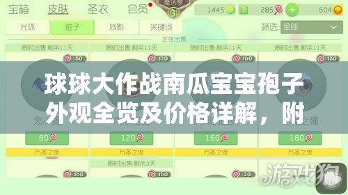 球球大作战南瓜宝宝孢子外观全览及价格详解，附带资源管理高效优化指南