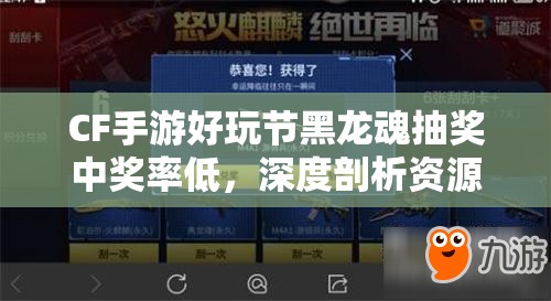 CF手游好玩节黑龙魂抽奖中奖率低，深度剖析资源管理策略