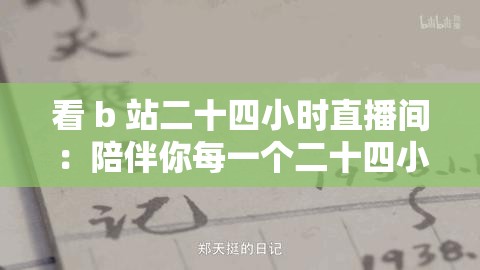 看 b 站二十四小时直播间：陪伴你每一个二十四小时