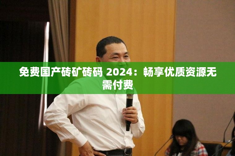 免费国产砖矿砖码 2024：畅享优质资源无需付费