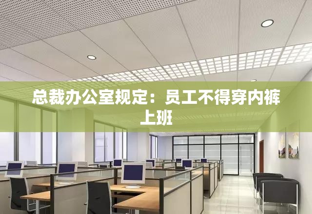 总裁办公室规定：员工不得穿内裤上班