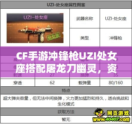 CF手游冲锋枪UZI处女座搭配屠龙刀幽灵，资源管理技巧与最大化战斗价值攻略