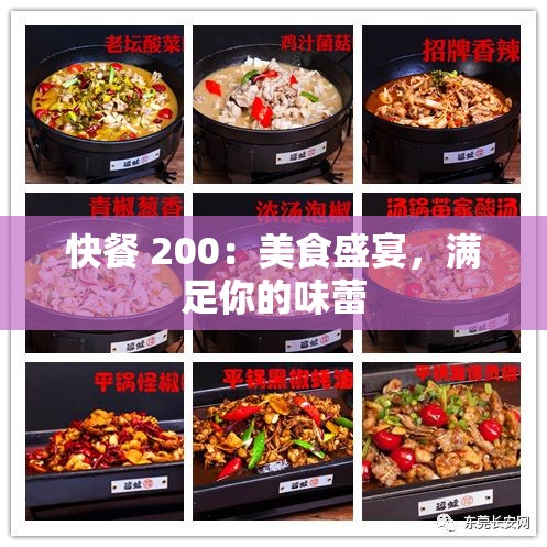 快餐 200：美食盛宴，满足你的味蕾