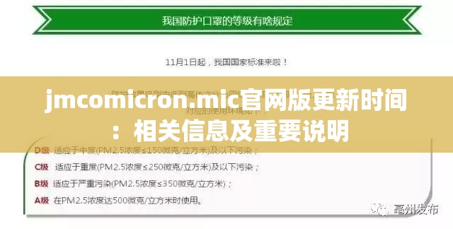 jmcomicron.mic官网版更新时间：相关信息及重要说明