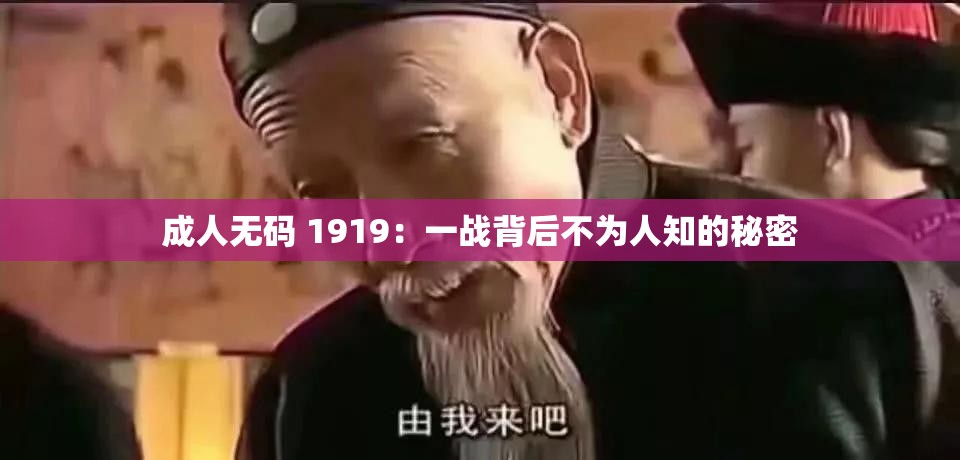 成人无码 1919：一战背后不为人知的秘密