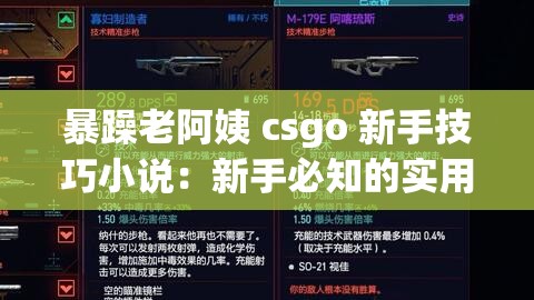 暴躁老阿姨 csgo 新手技巧小说：新手必知的实用技巧大全