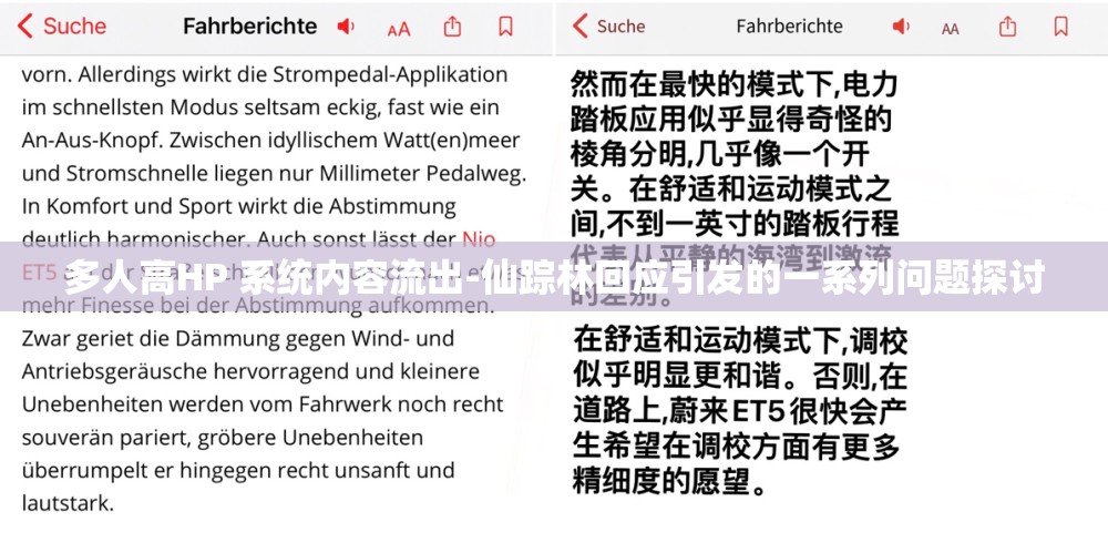 多人高HP 系统内容流出-仙踪林回应引发的一系列问题探讨