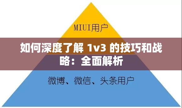 如何深度了解 1v3 的技巧和战略：全面解析