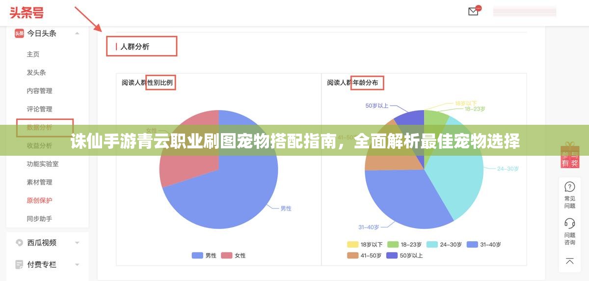 诛仙手游青云职业刷图宠物搭配指南，全面解析最佳宠物选择