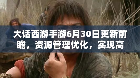 大话西游手游6月30日更新前瞻，资源管理优化，实现高效利用与价值最大化