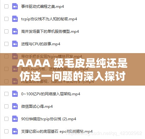 AAAA 级毛皮是纯还是仿这一问题的深入探讨与分析