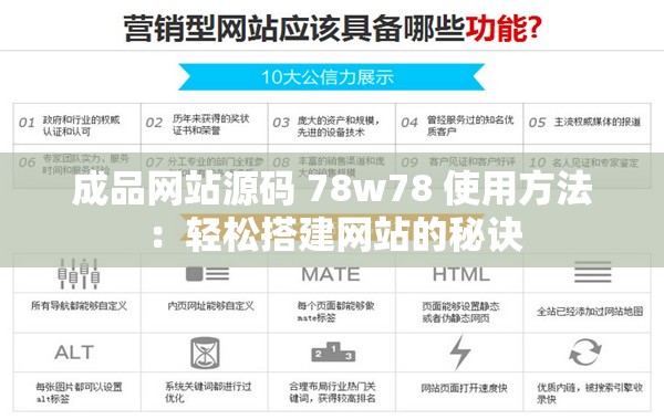 成品网站源码 78w78 使用方法：轻松搭建网站的秘诀