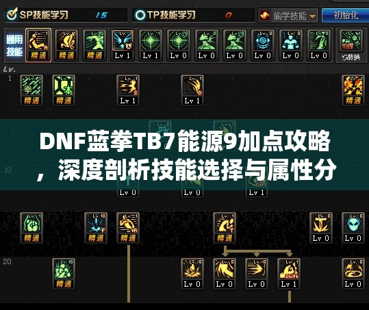 DNF蓝拳TB7能源9加点攻略，深度剖析技能选择与属性分配