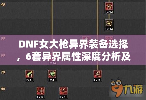 DNF女大枪异界装备选择，6套异界属性深度分析及取舍策略详解