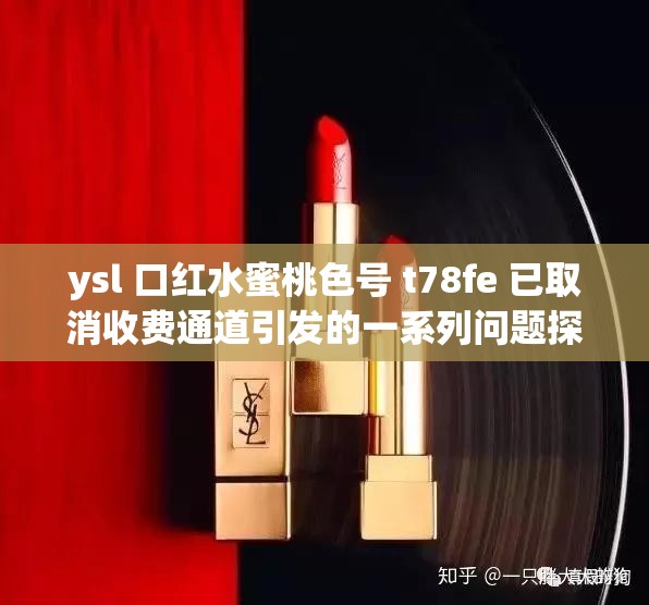 ysl 口红水蜜桃色号 t78fe 已取消收费通道引发的一系列问题探讨