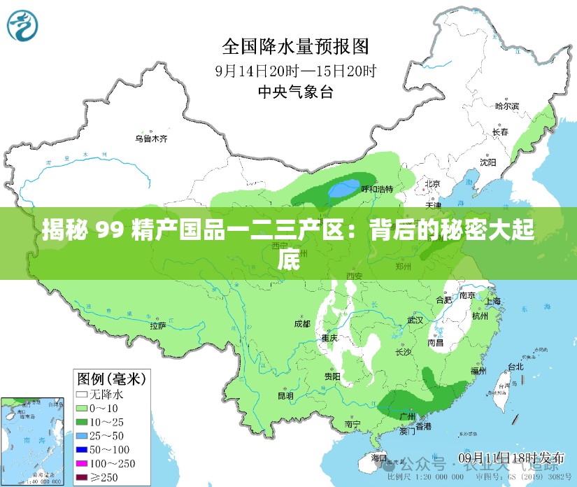 揭秘 99 精产国品一二三产区：背后的秘密大起底