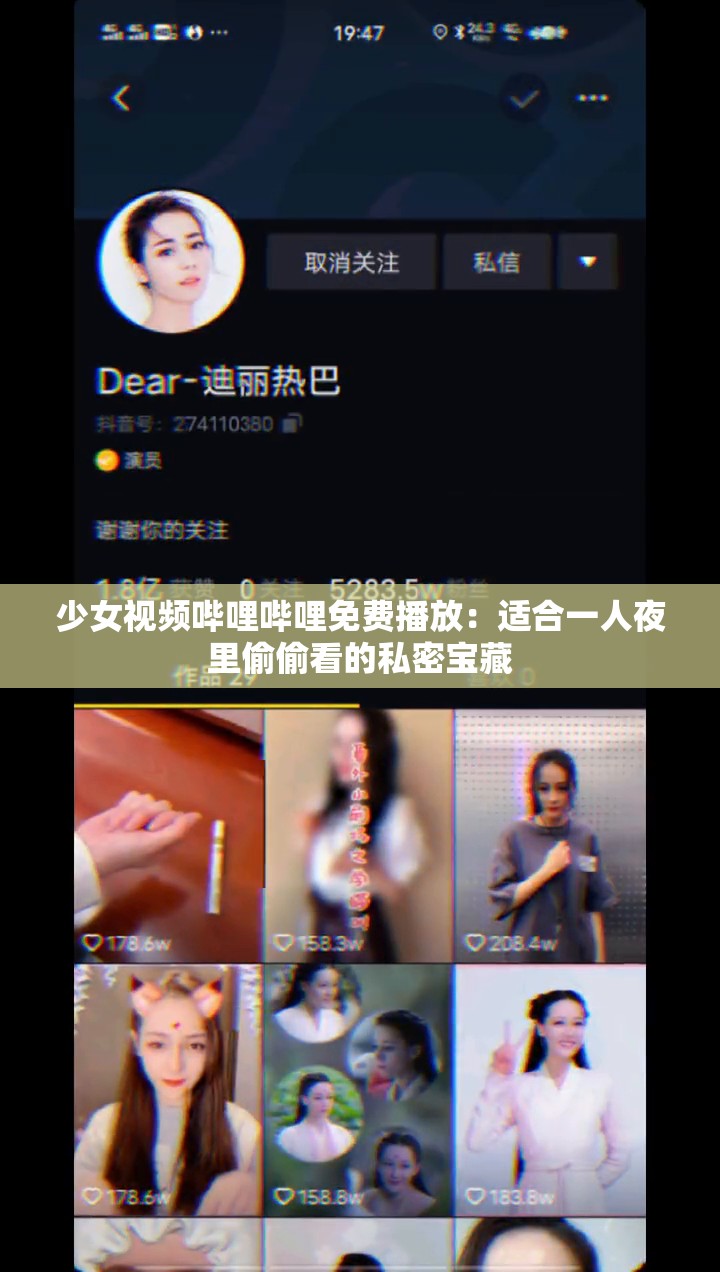 少女视频哔哩哔哩免费播放：适合一人夜里偷偷看的私密宝藏