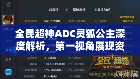 全民超神ADC灵狐公主深度解析，第一视角展现资源管理精妙艺术