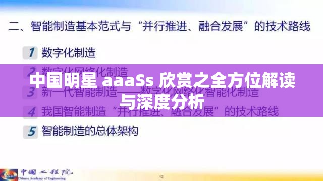 中国明星 aaaSs 欣赏之全方位解读与深度分析