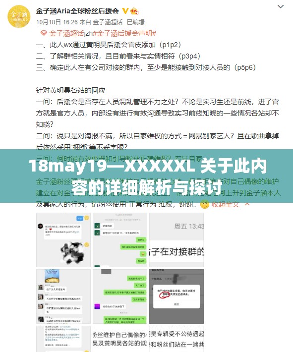 18may19—XXXXXL 关于此内容的详细解析与探讨