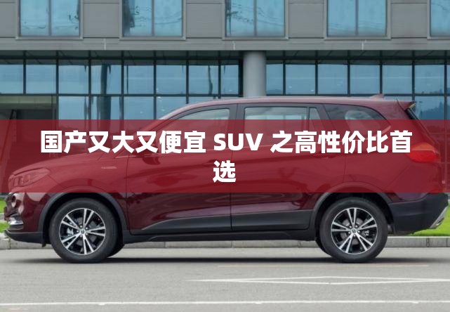 国产又大又便宜 SUV 之高性价比首选