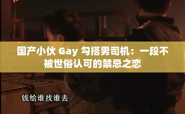 国产小伙 Gay 勾搭男司机：一段不被世俗认可的禁忌之恋