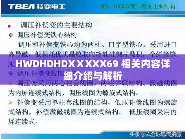 HWDHDHDXⅩXXX69 相关内容详细介绍与解析