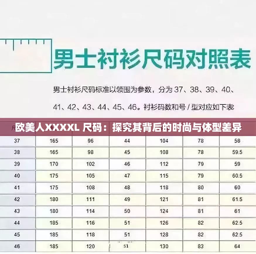 欧美人XXXXL 尺码：探究其背后的时尚与体型差异