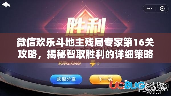 微信欢乐斗地主残局专家第16关攻略，揭秘智取胜利的详细策略与技巧