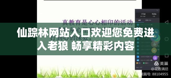 仙踪林网站入口欢迎您免费进入老狼 畅享精彩内容