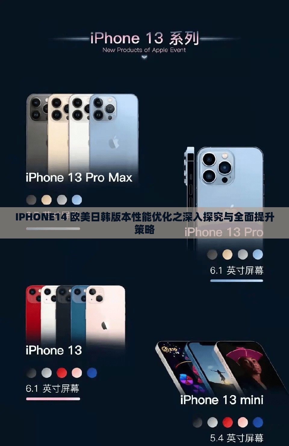 IPHONE14 欧美日韩版本性能优化之深入探究与全面提升策略