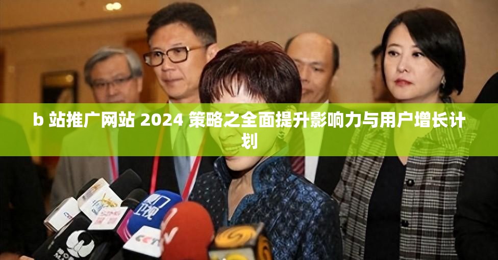 b 站推广网站 2024 策略之全面提升影响力与用户增长计划