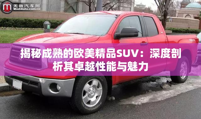 揭秘成熟的欧美精品SUV：深度剖析其卓越性能与魅力