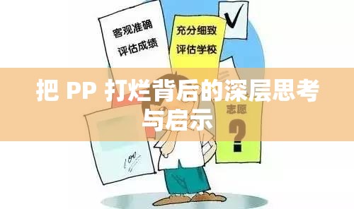 把 PP 打烂背后的深层思考与启示