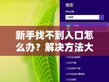 新手找不到入口怎么办？解决方法大揭秘