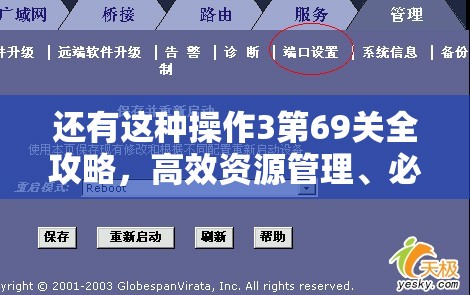 还有这种操作3第69关全攻略，高效资源管理、必备技巧与最大化价值策略