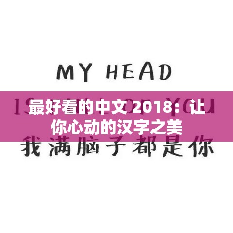 最好看的中文 2018：让你心动的汉字之美