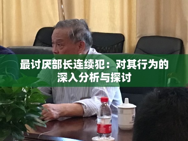 最讨厌部长连续犯：对其行为的深入分析与探讨