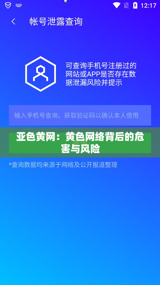 亚色黄网：黄色网络背后的危害与风险