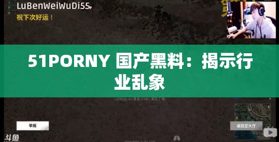 51PORNY 国产黑料：揭示行业乱象