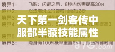 天下第一剑客传中服部半藏技能属性境界图鉴的资源管理重要性及高效利用策略解析