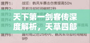 天下第一剑客传深度解析，天草四郎时贞技能属性全方位揭秘