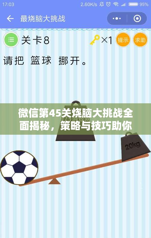 微信第45关烧脑大挑战全面揭秘，策略与技巧助你轻松玩转大风车