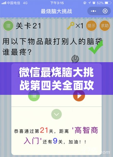 微信最烧脑大挑战第四关全面攻略，巧妙解锁谜题，深度揭秘最终答案