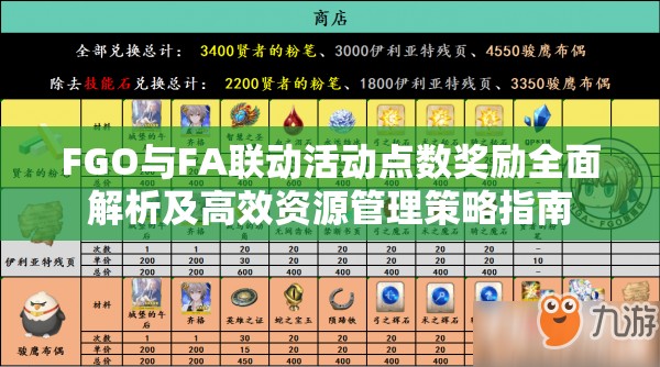 FGO与FA联动活动点数奖励全面解析及高效资源管理策略指南