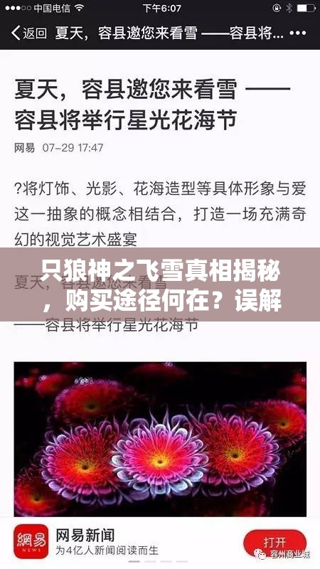 只狼神之飞雪真相揭秘，购买途径何在？误解有多深？实测数据如何？