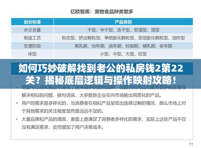 如何巧妙破解找到老公的私房钱2第22关？揭秘底层逻辑与操作映射攻略！