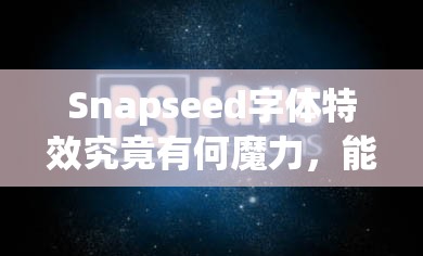 Snapseed字体特效究竟有何魔力，能让平凡文字瞬间活灵活现？