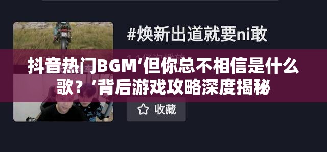 抖音热门BGM‘但你总不相信是什么歌？’背后游戏攻略深度揭秘