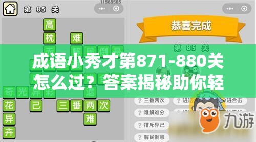 成语小秀才第871-880关怎么过？答案揭秘助你轻松通关！